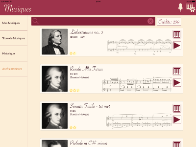 Music Library Screen